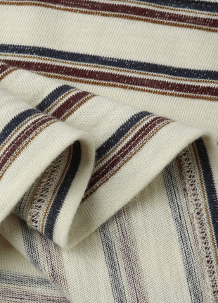 Rylee + Cru Relaxed Long Sleeve Tee || Vintage Stripe Details 