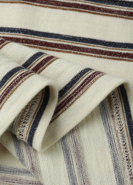 Rylee + Cru Relaxed Long Sleeve Tee || Vintage Stripe Details 