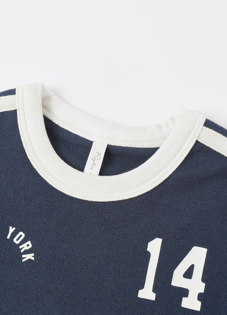Rylee + Cru Baby Tee || Navy Details 