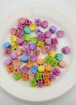 Mini Bright Flower Clips