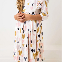 Mila & Rose I Heart You Ruffle Twirl Dress 
