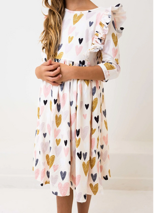 Mila & Rose I Heart You Ruffle Twirl Dress 