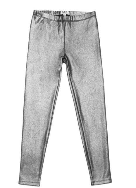 Mia New York Glitter Leggings Silver 