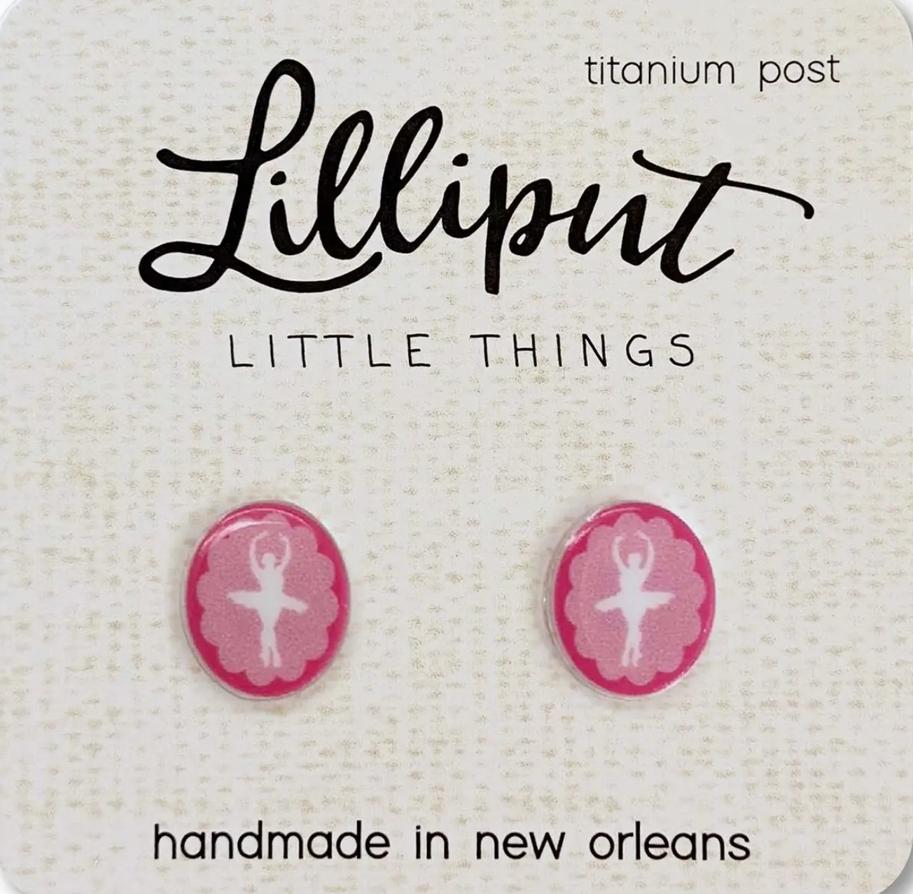 Lilliput Little Things Ballerina Silhouette Earrings