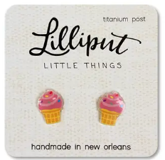 Lilliput Little Things Ice Cream Cone Earrings