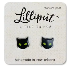 Lilliput Little Things Spooky Cat Earrings