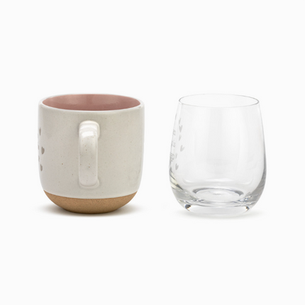 Mug & Glass Set- When Baby Wakes/Sleeps