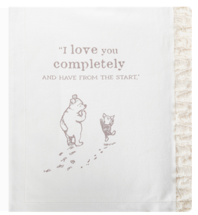 Demdaco All The Sweetness Blanket- Neutral Quote Square