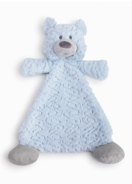 Demdaco Blake Bear Rattle Blankie Front