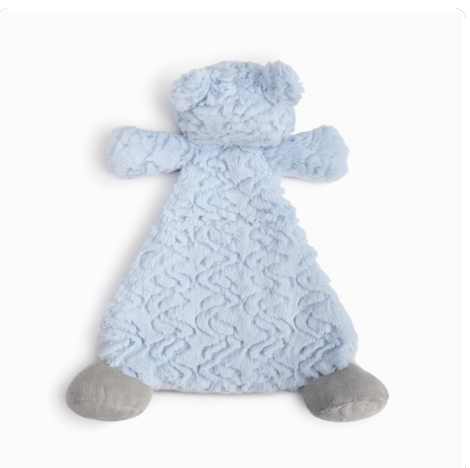 Demdaco Blake Bear Rattle Blankie Back