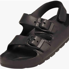 Eastern Off Price Norty 2-Strap Slide Sandal For Kids - Black Strap 41914