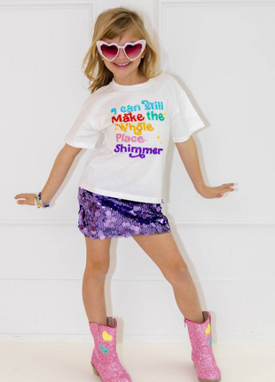 Shimmer Rainbow Gem Crystal T-Shirt