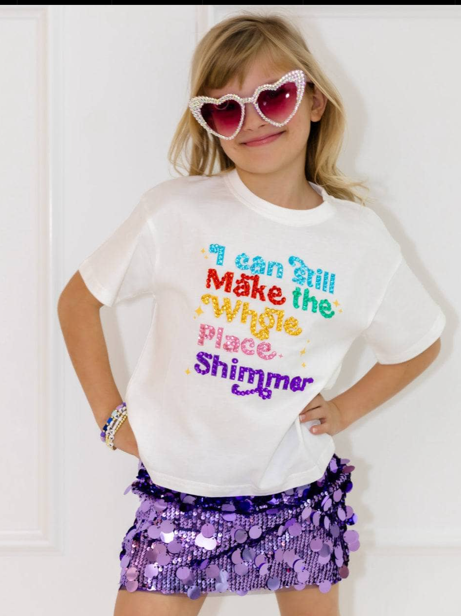 Shimmer Rainbow Gem Crystal T-Shirt