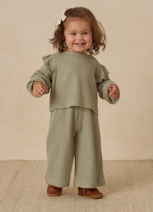 Ruffle Cozy Set || Fern