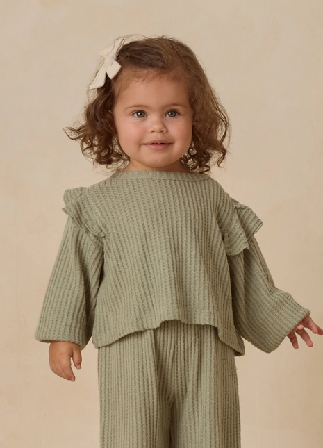Ruffle Cozy Set || Fern