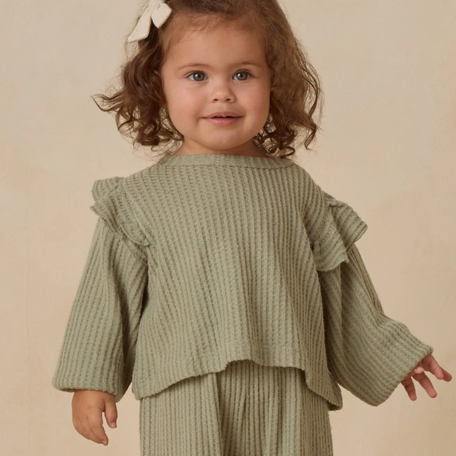 Ruffle Cozy Set || Fern