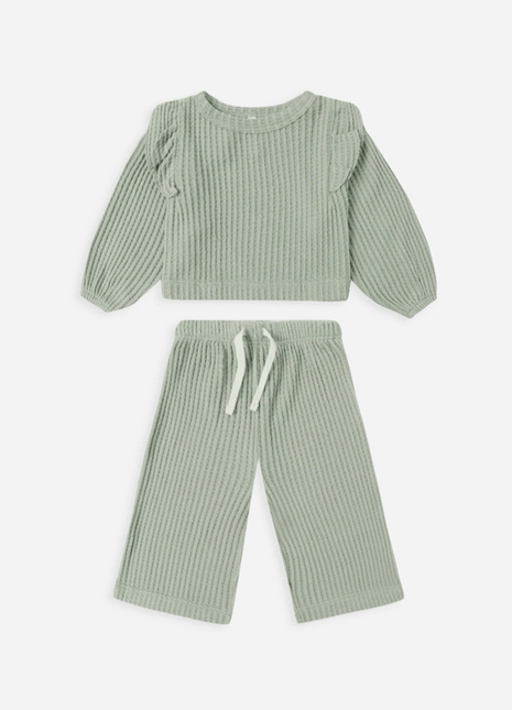 Ruffle Cozy Set || Fern
