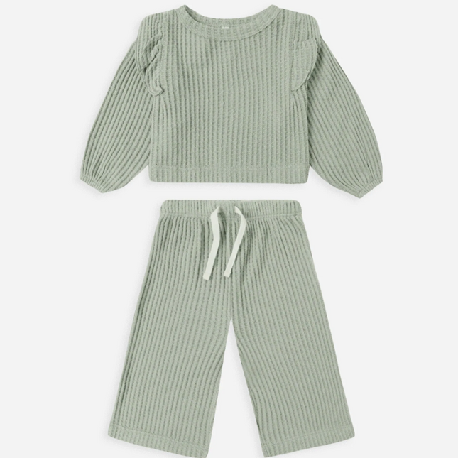Ruffle Cozy Set || Fern