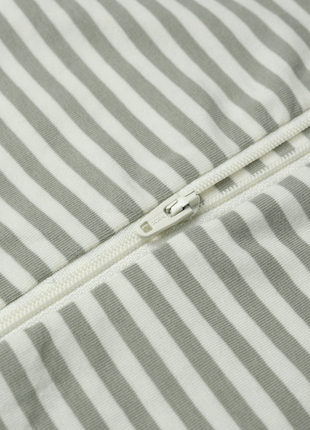 Zip Long Sleeve Sleeper || Fern Stripe