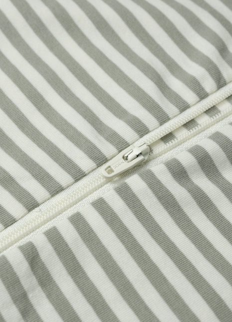 Zip Long Sleeve Sleeper || Fern Stripe