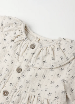 Ruffle Collar Button Dress || Bluebell