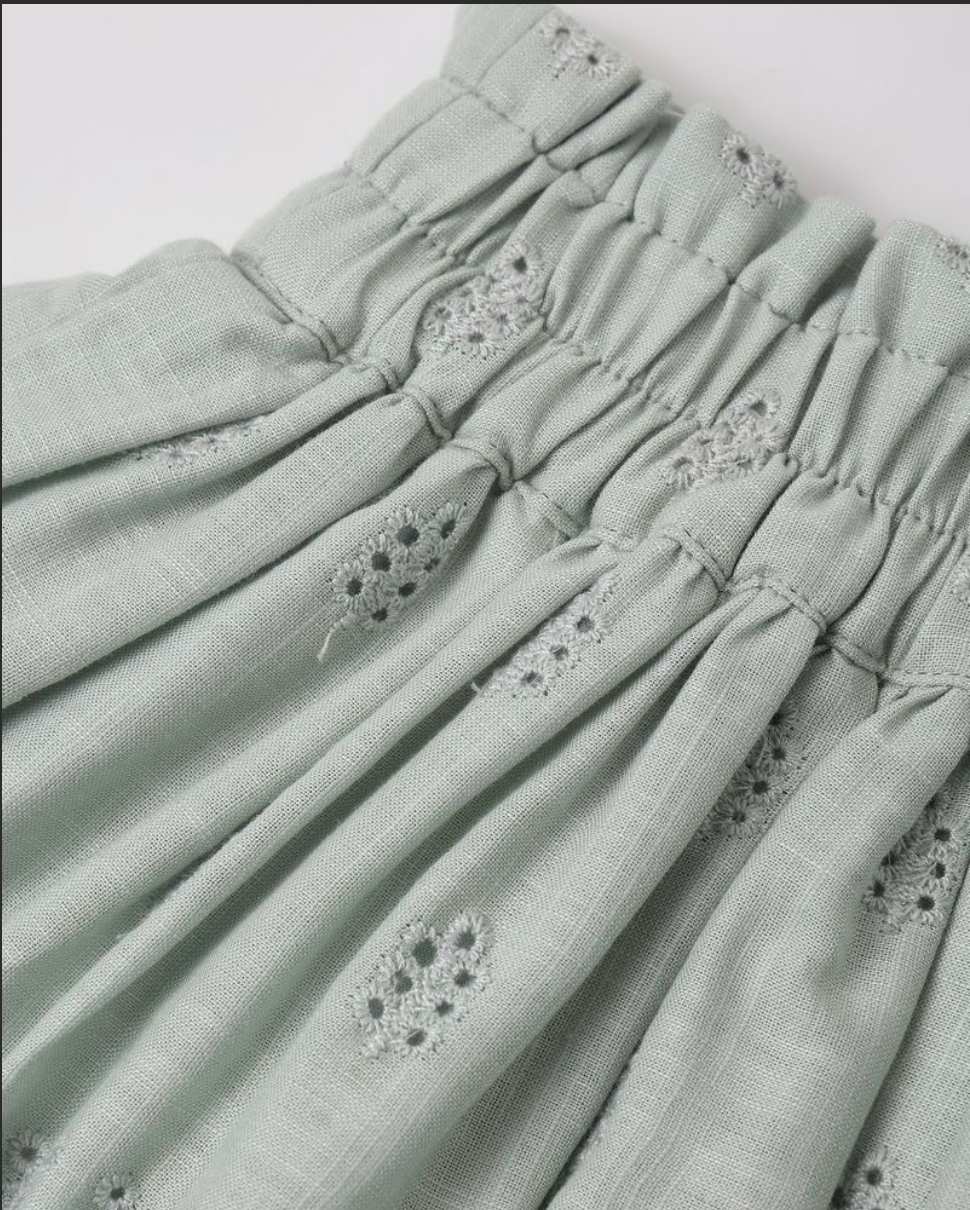 Rylee & Cru Swing Top || Seafoam Details