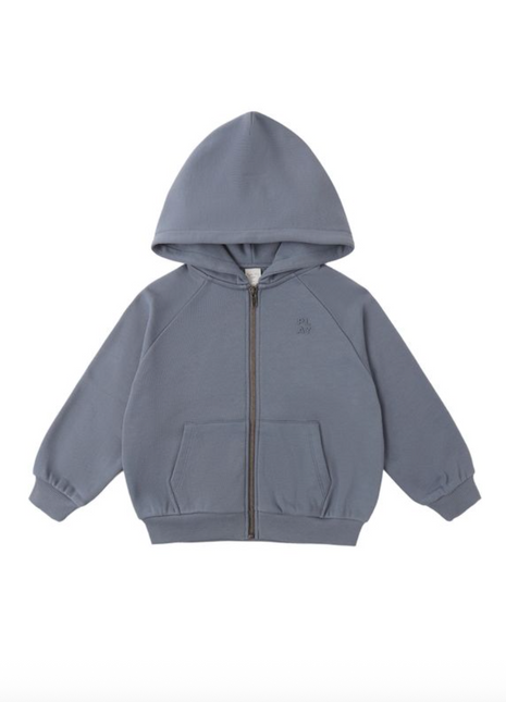 Zip Raglan Hoodie || Marine