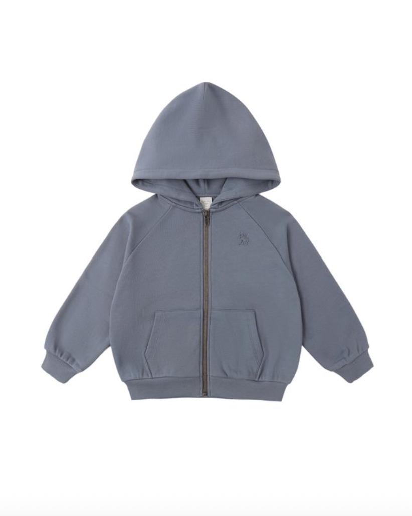 Rylee & Cru Zip Raglan Hoodie || Marine