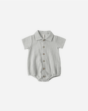 Matteo Romper || Sage Gingham