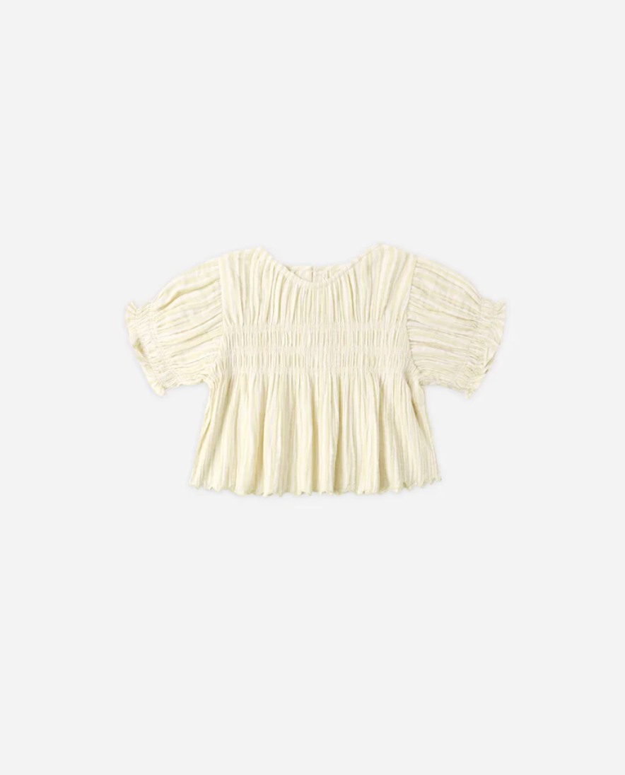 Colette Top || Citron Stripe