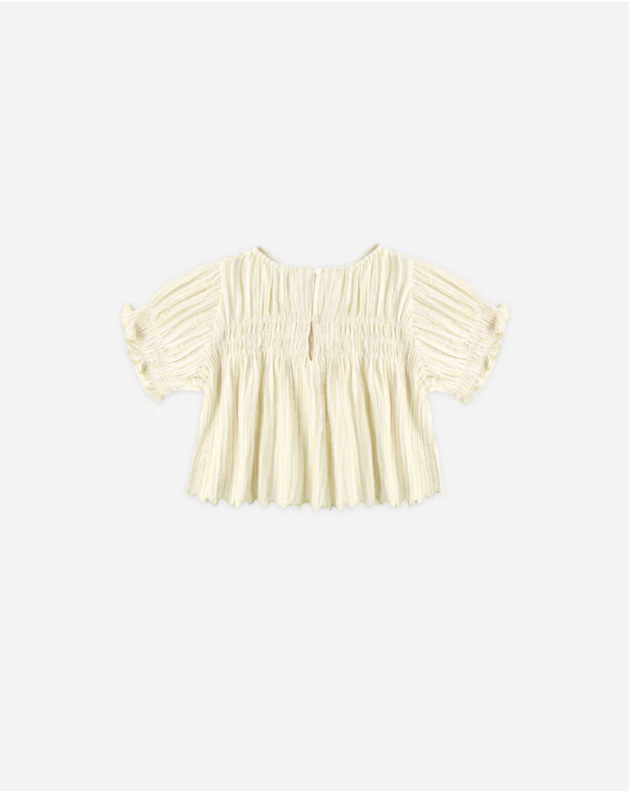Colette Top || Citron Stripe
