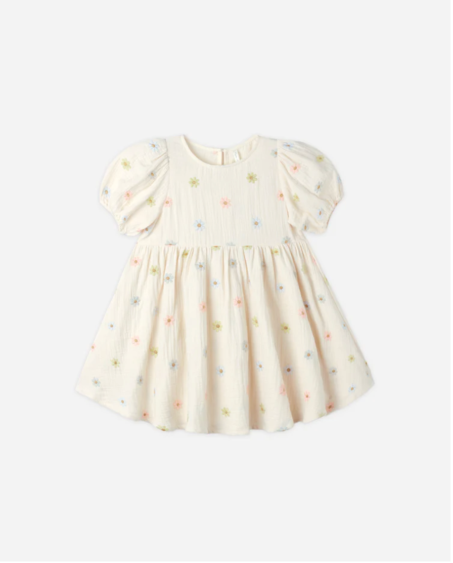 Marley Dress || Embroidered Daisies