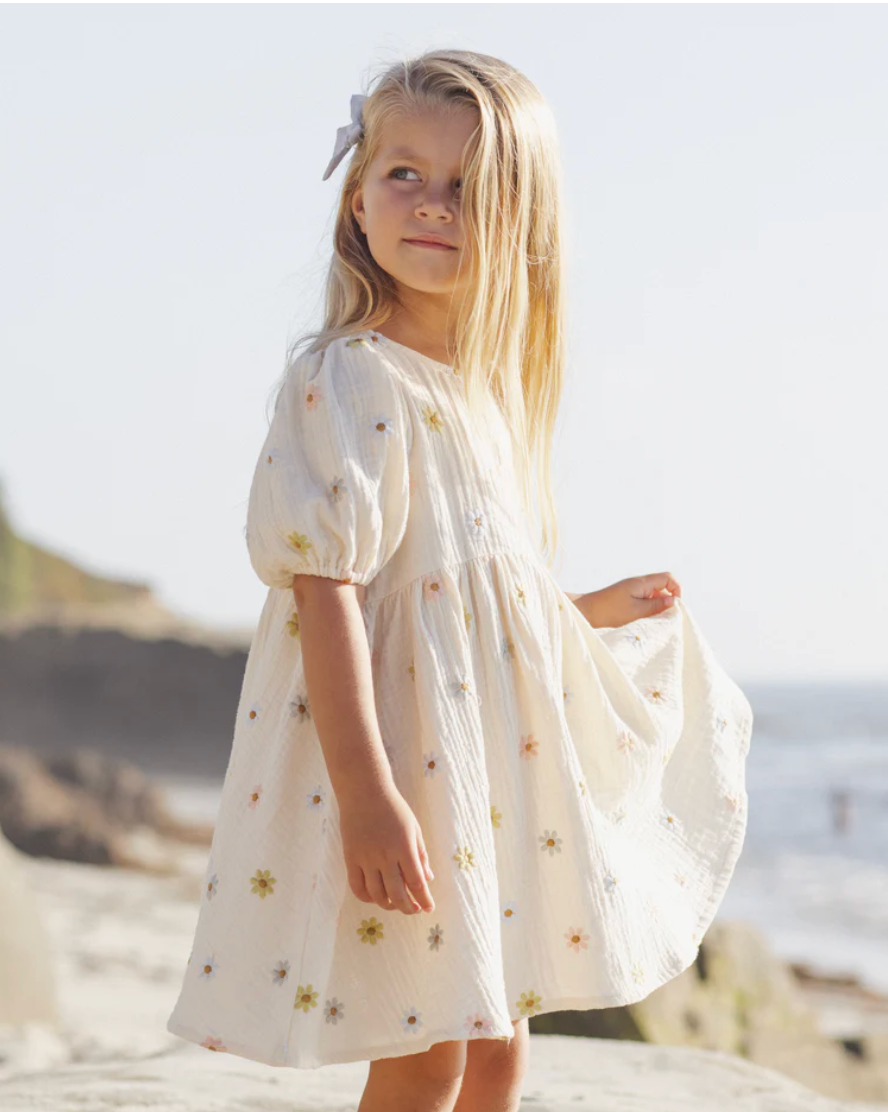 Marley Dress || Embroidered Daisies