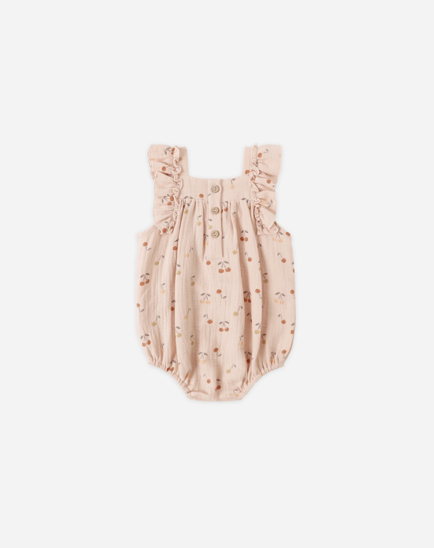 Maya Romper || Cherries
