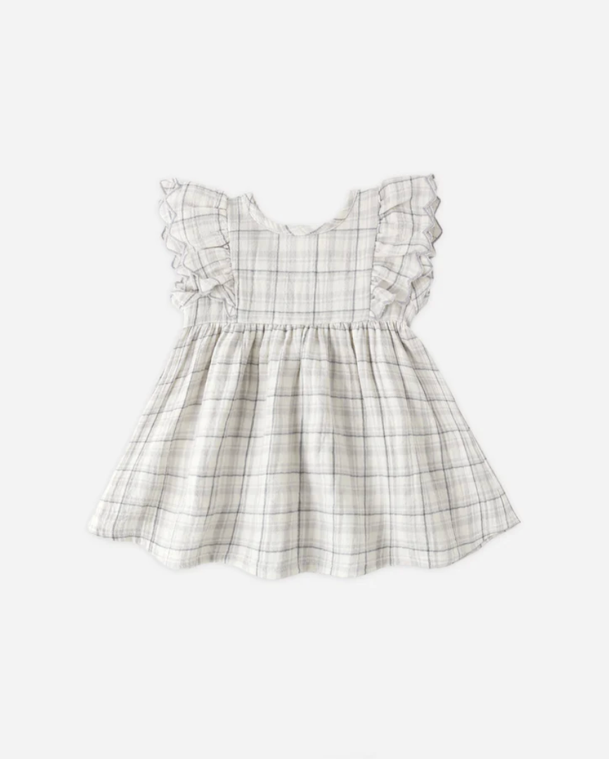 Alina Dress || Blue Plaid