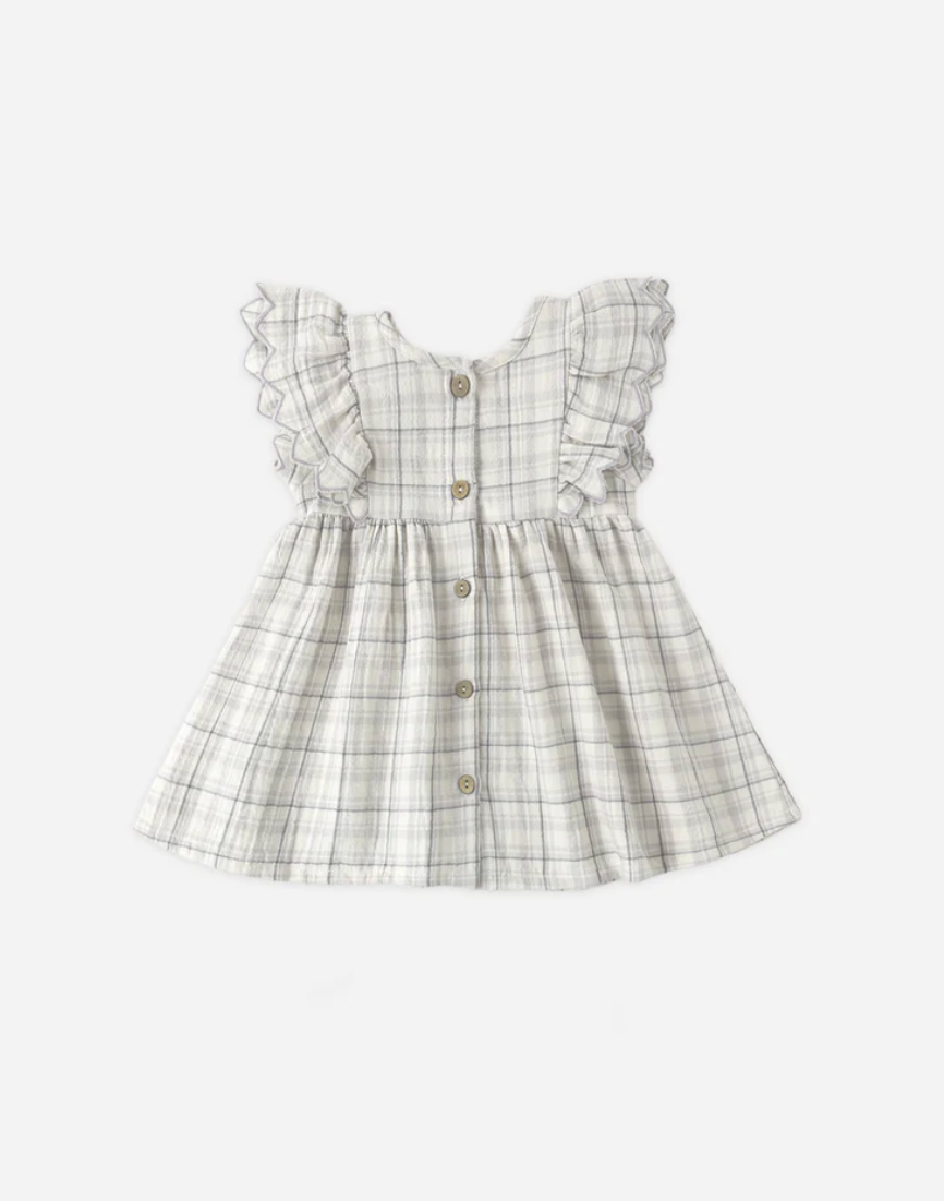 Alina Dress || Blue Plaid