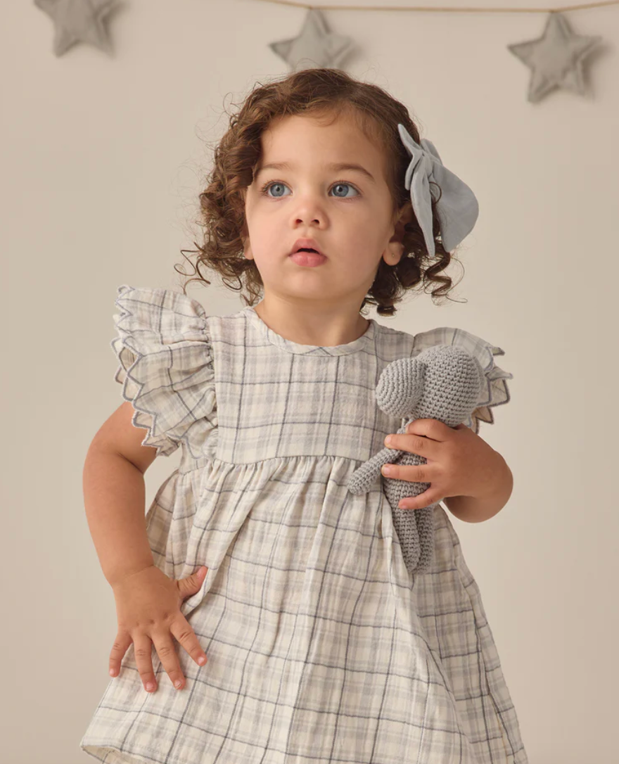 Alina Dress || Blue Plaid