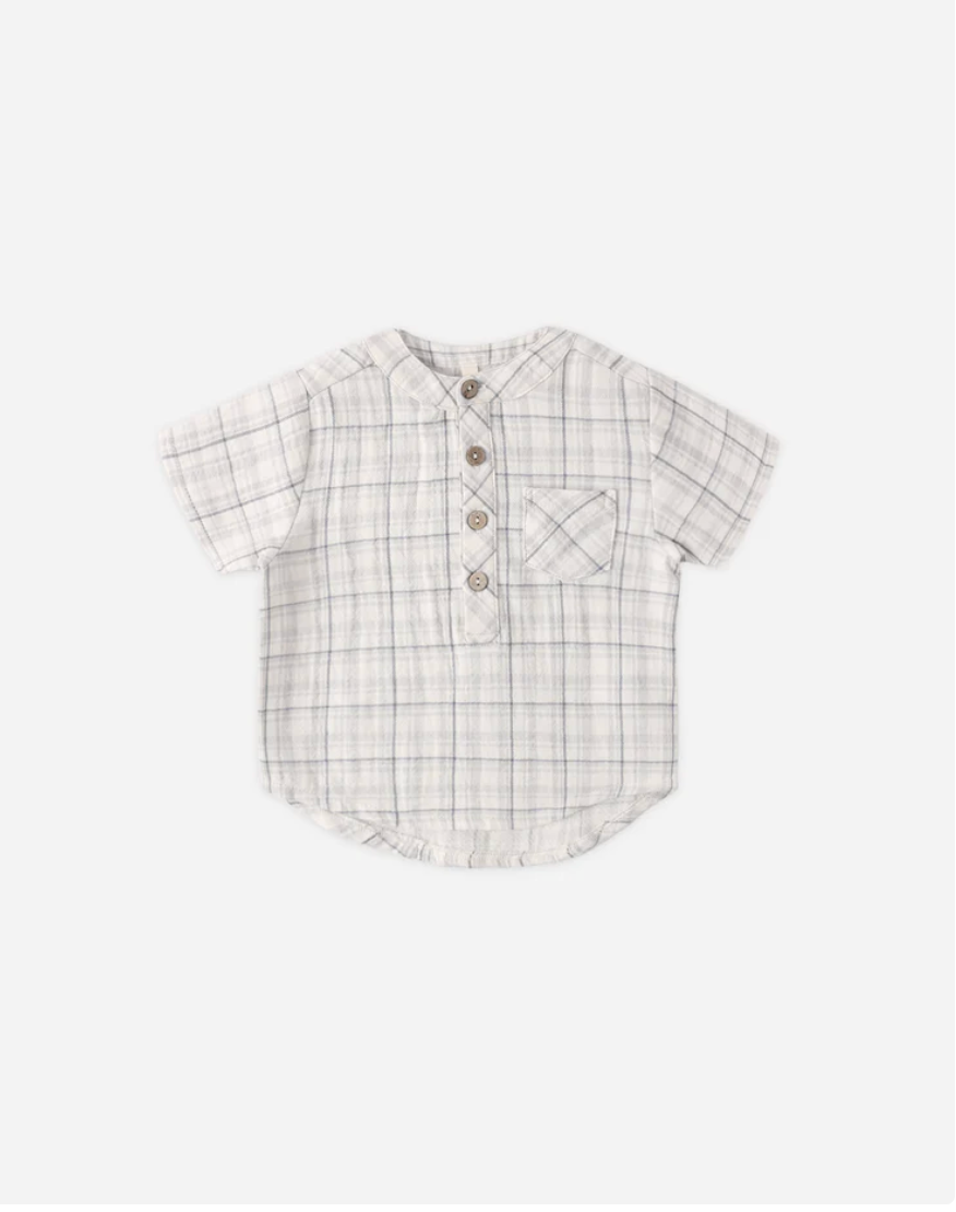 Jaxson Shirt  || Blue Plaid