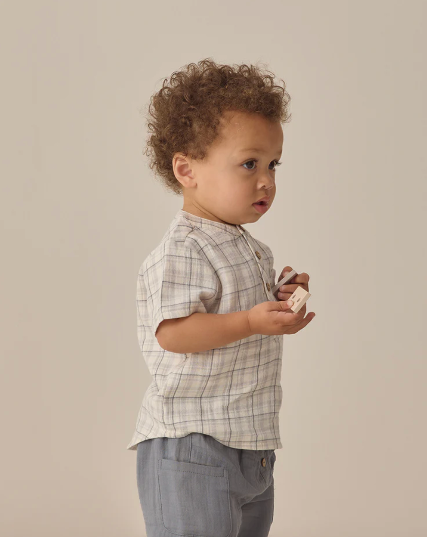 Jaxson Shirt  || Blue Plaid