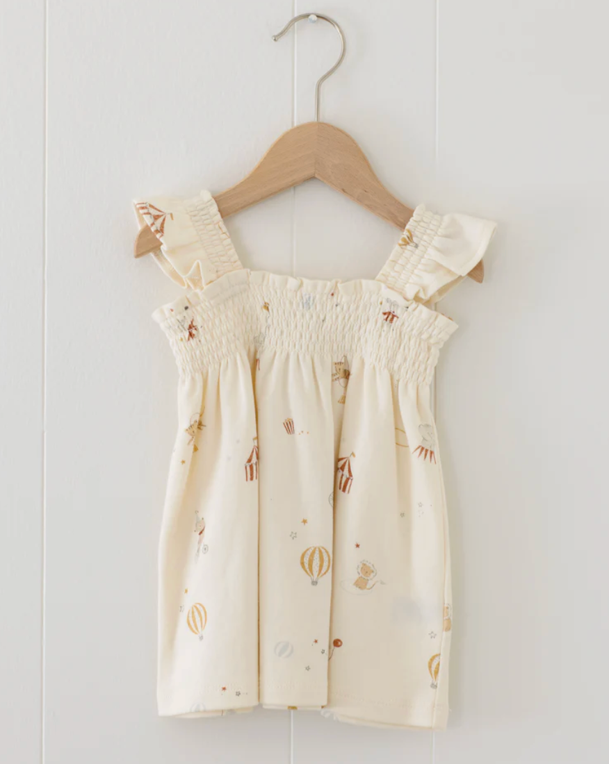 Smocked Jersey Dress || Carnival