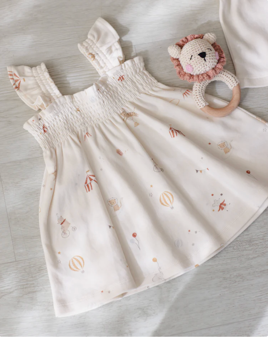 Smocked Jersey Dress || Carnival