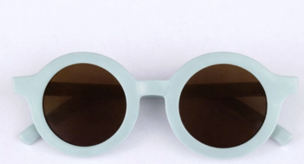 Bailey's Blossoms Retro Sunglasses - Baby Blue