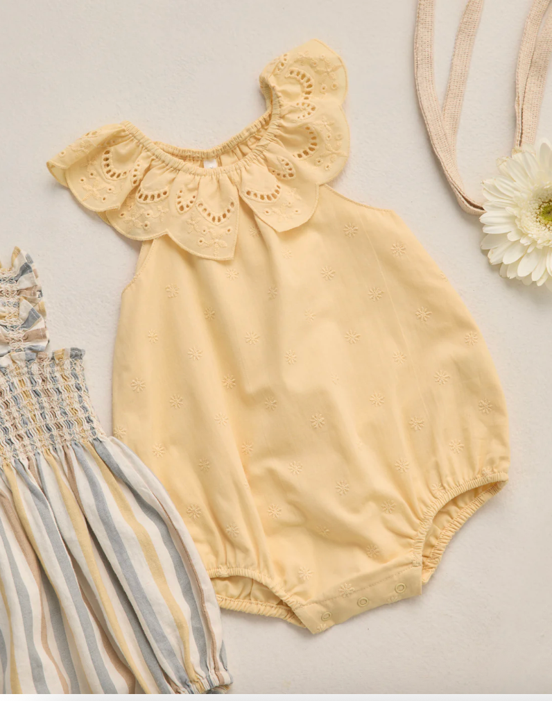 Myla Romper || Lemon