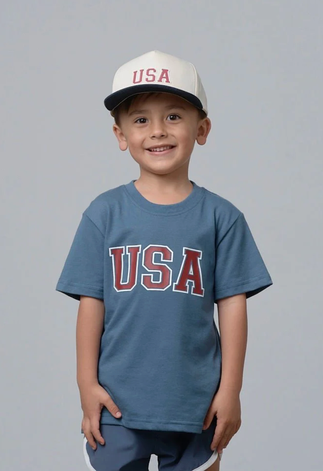 USA Elevated Tee - Worn Indigo