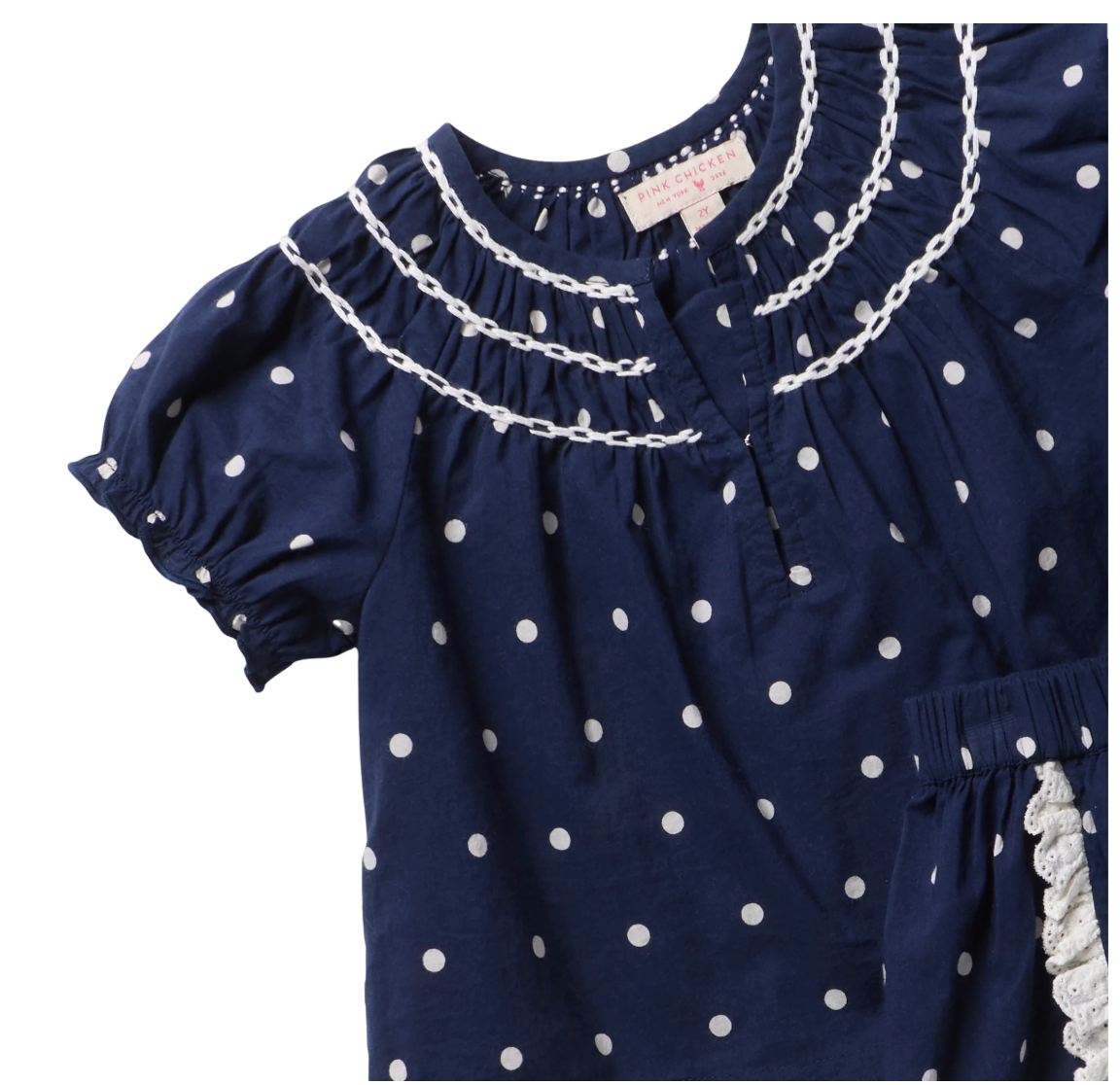 Millie 2-PC Set - Navy Dot