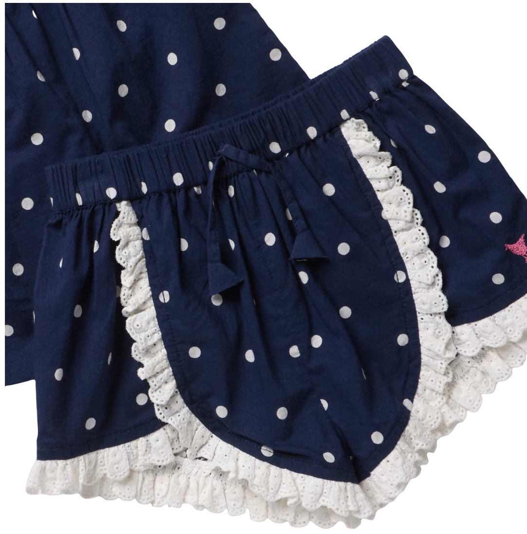 Millie 2-PC Set - Navy Dot