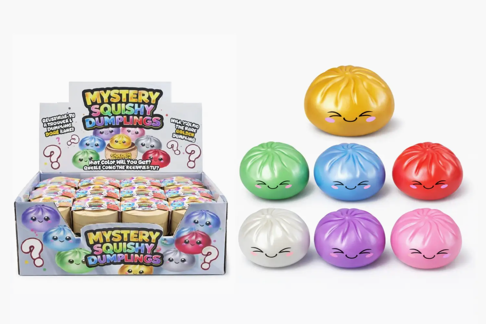 4" Mystery Squishy Dumpling - Metallic Colors