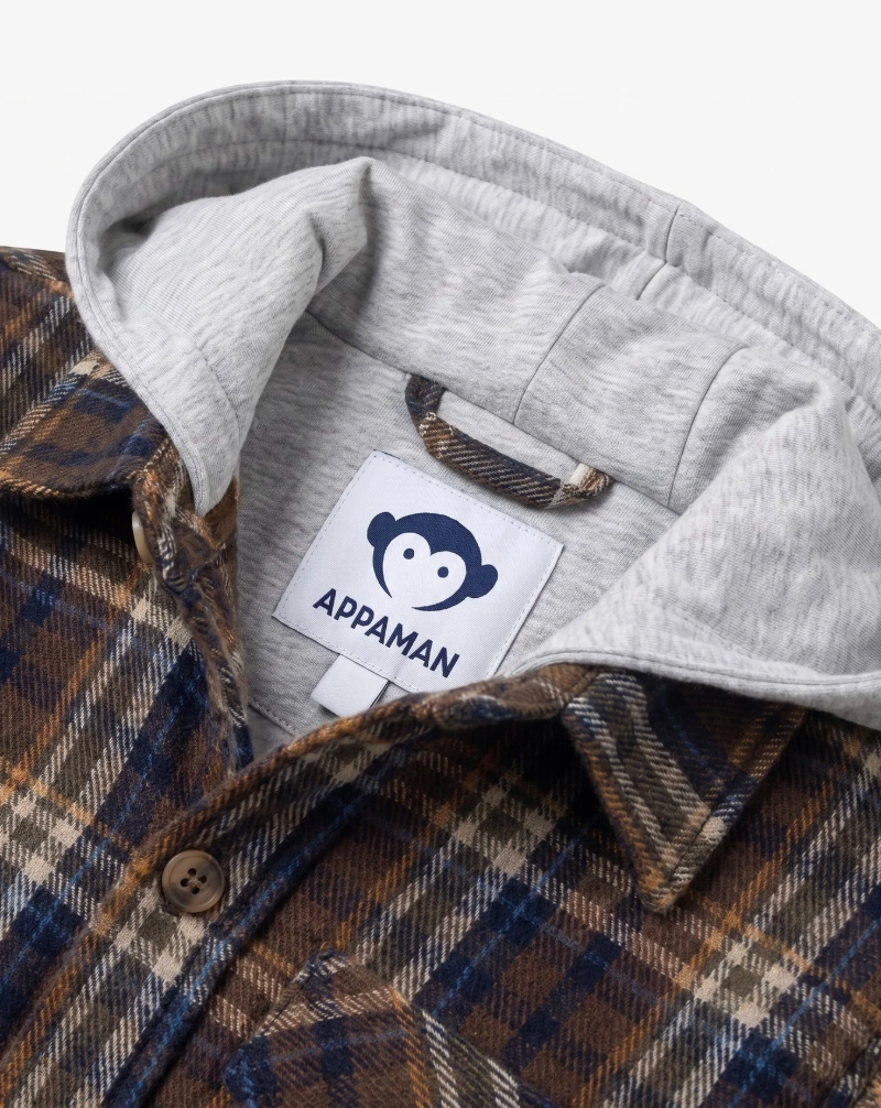 Plaid Glen Hooded Shirt