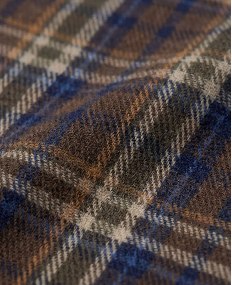 Plaid Glen Hooded Shirt