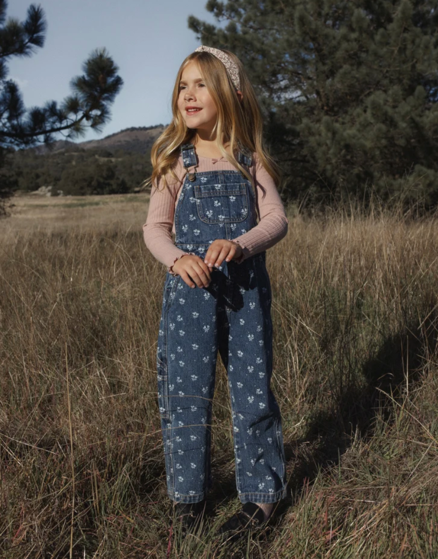 Vintage Overall || Heart Ditsy